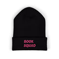 Book Squad Embroidered Beanie — Cozy Reading Club Cuffed Hat