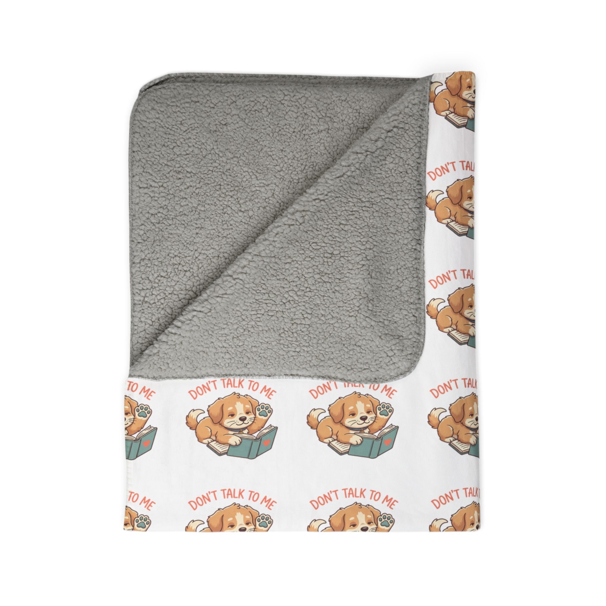 Cozy reader fleece throw blanket – 100% polyester soft pile, for book lovers