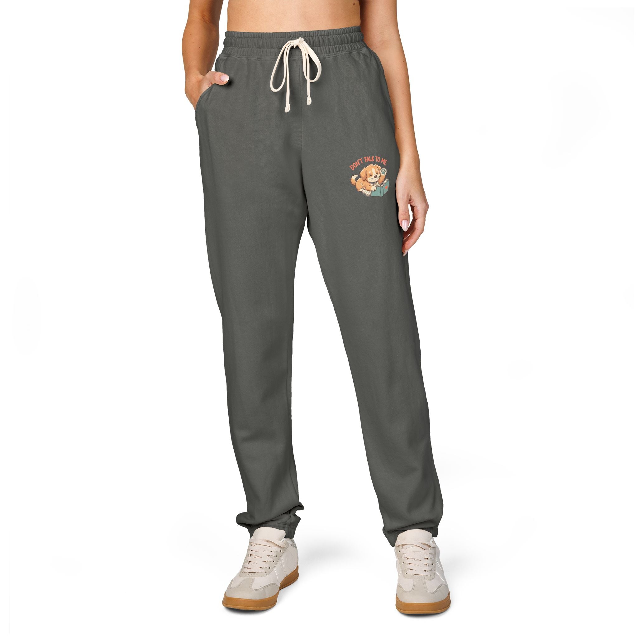 "Don't Talk To Me" Sweatpants — Cozy Garment-Dyed Joggers