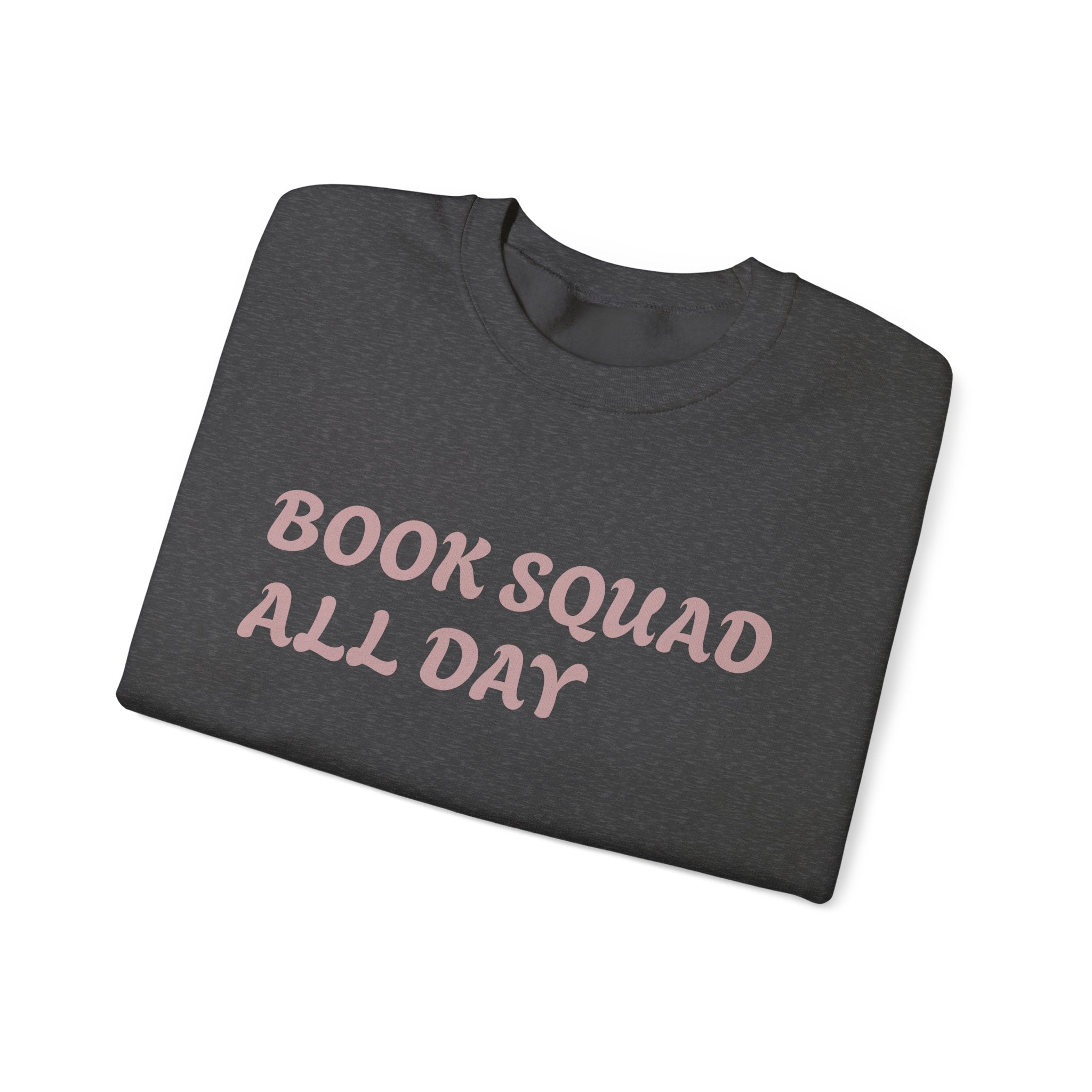 Book Squad cozy crewneck sweatshirt – OEKO-TEX certified 50/50 cotton-polyester