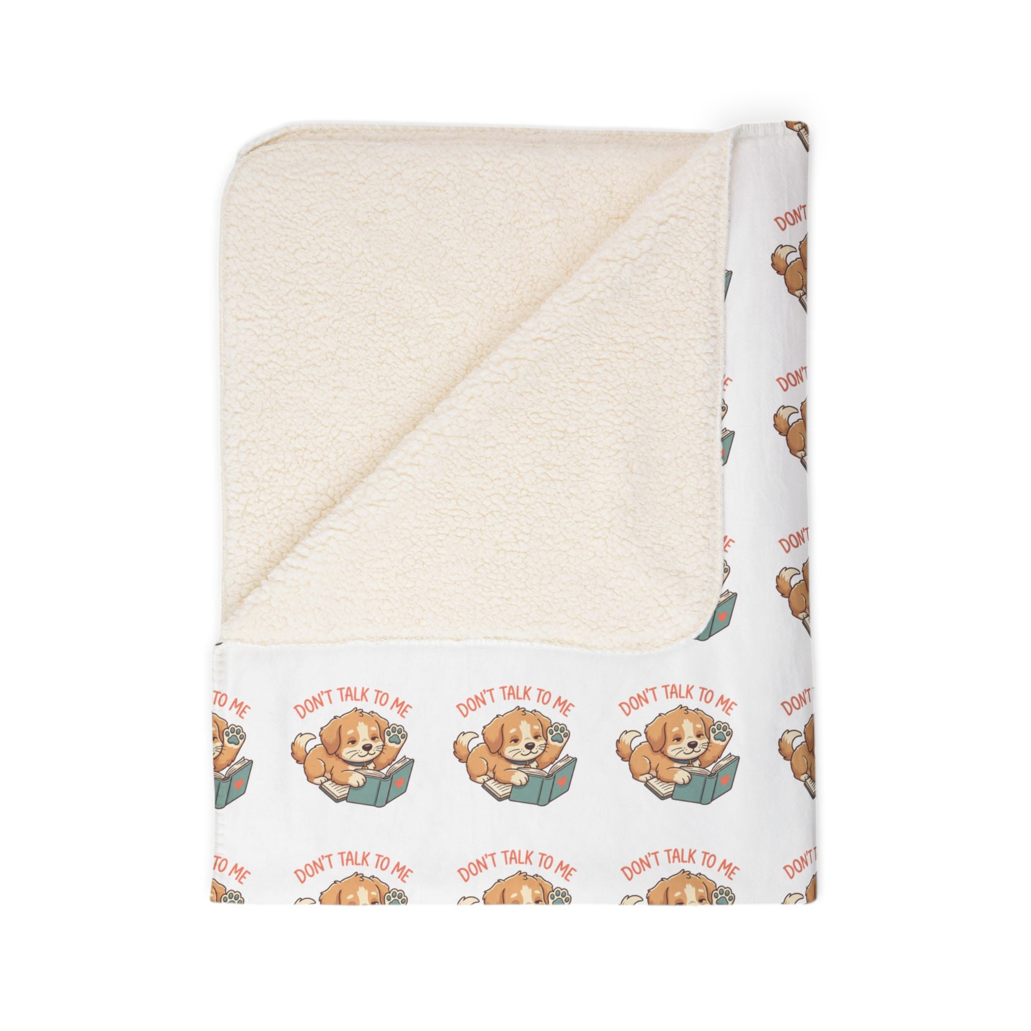 Cozy reader fleece throw blanket – 100% polyester soft pile, for book lovers
