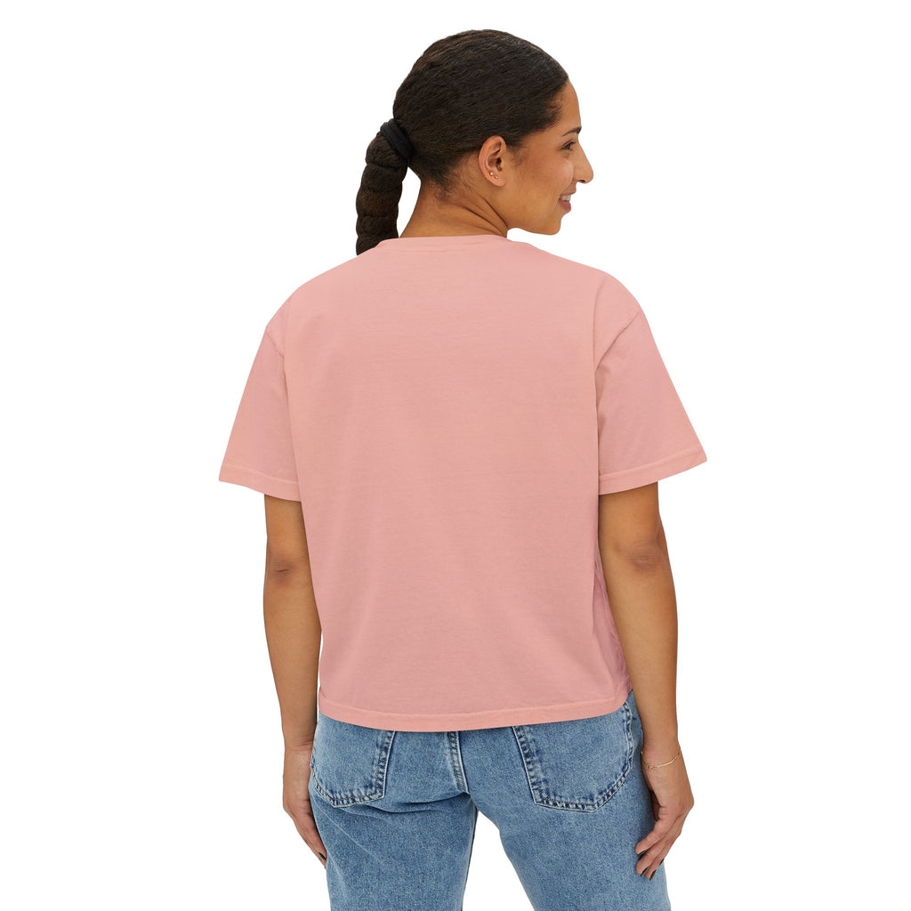 My Book Boyfriend Is So Cute Women’s Boxy Tee — Funny Book Lover T‑Shirt