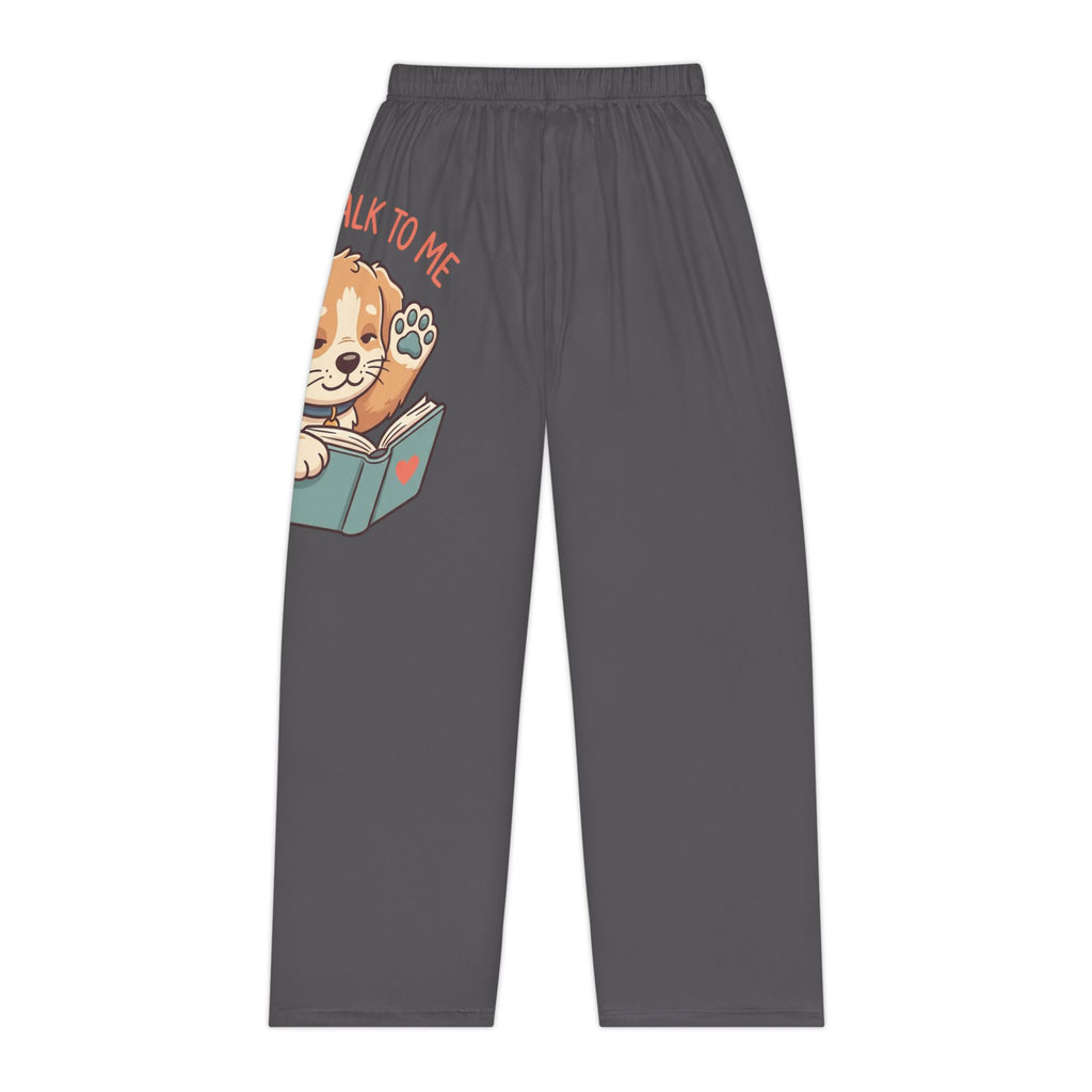 Women's Pajama Pants — Cute Sleeping Puppy "Don't Talk to Me" Lounge Sleepwear