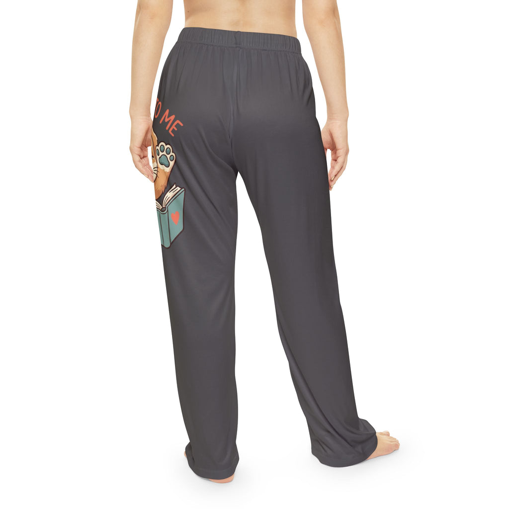 Women's Pajama Pants — Cute Sleeping Puppy "Don't Talk to Me" Lounge Sleepwear