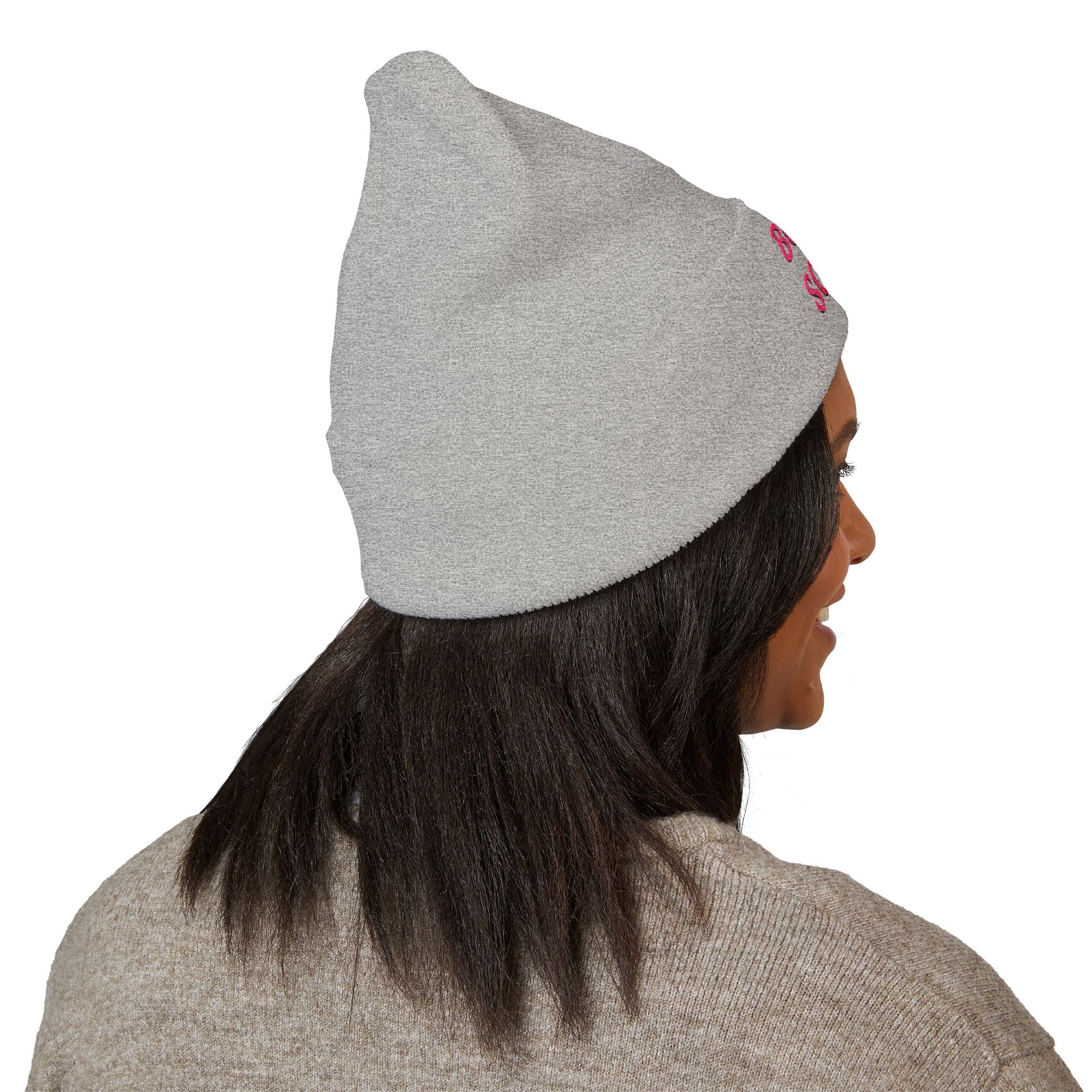Book Squad Embroidered Beanie — Cozy Reading Club Cuffed Hat