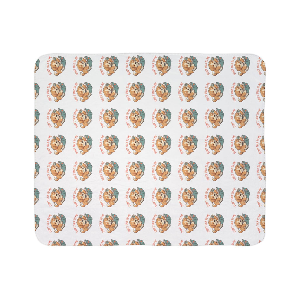 Cozy reader fleece throw blanket – 100% polyester soft pile, for book lovers