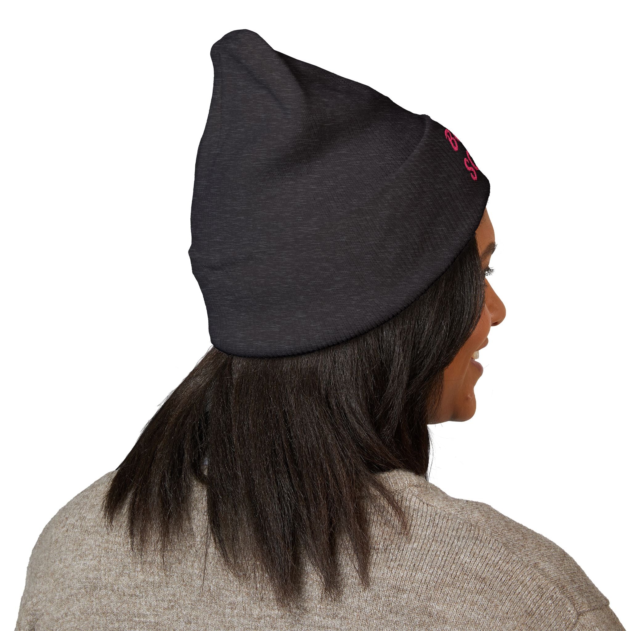 Book Squad Embroidered Beanie — Cozy Reading Club Cuffed Hat