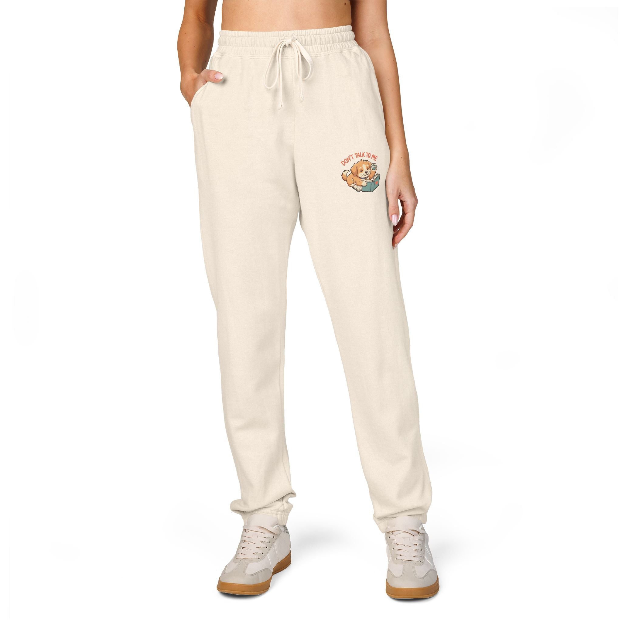 "Don't Talk To Me" Sweatpants — Cozy Garment-Dyed Joggers