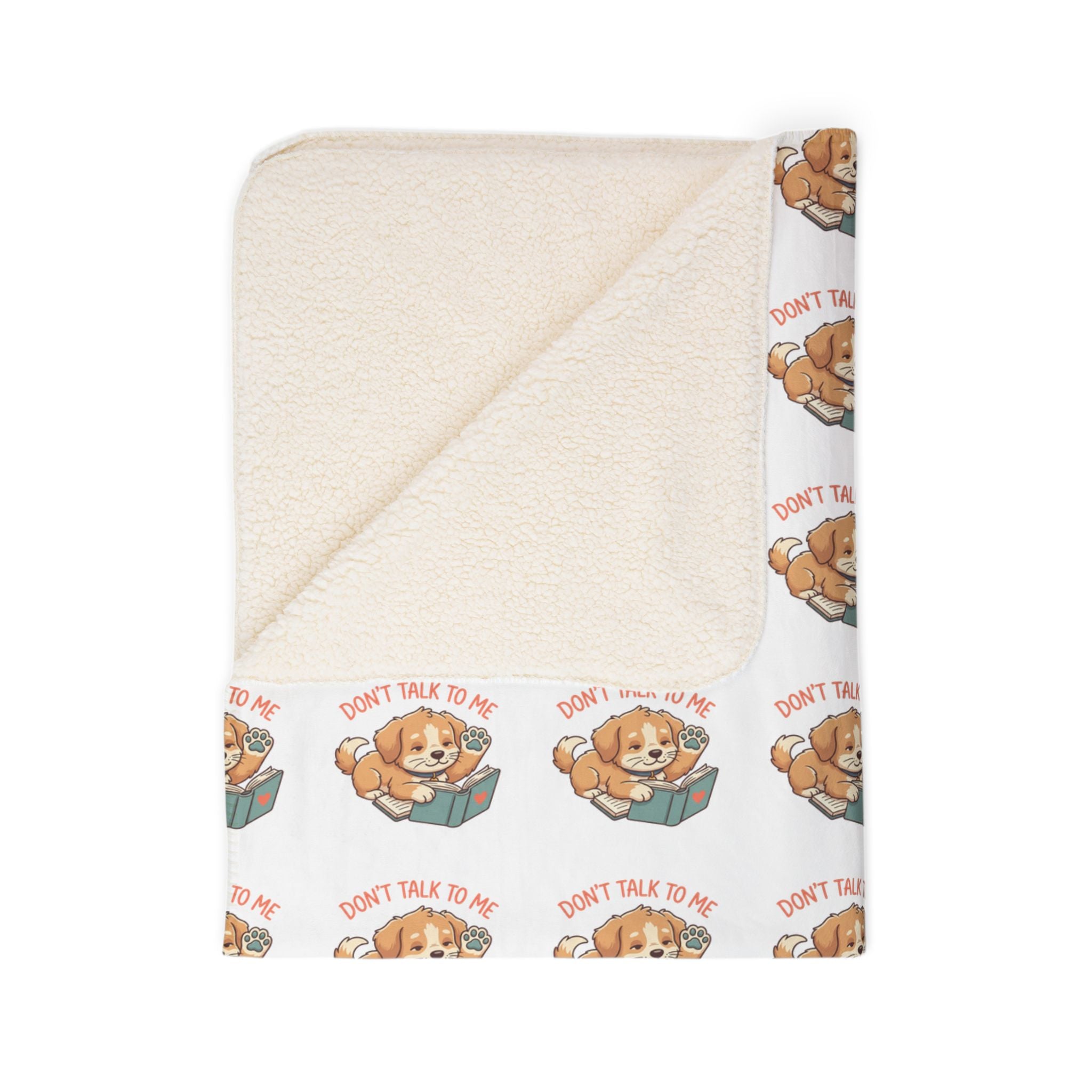 Cozy reader fleece throw blanket – 100% polyester soft pile, for book lovers