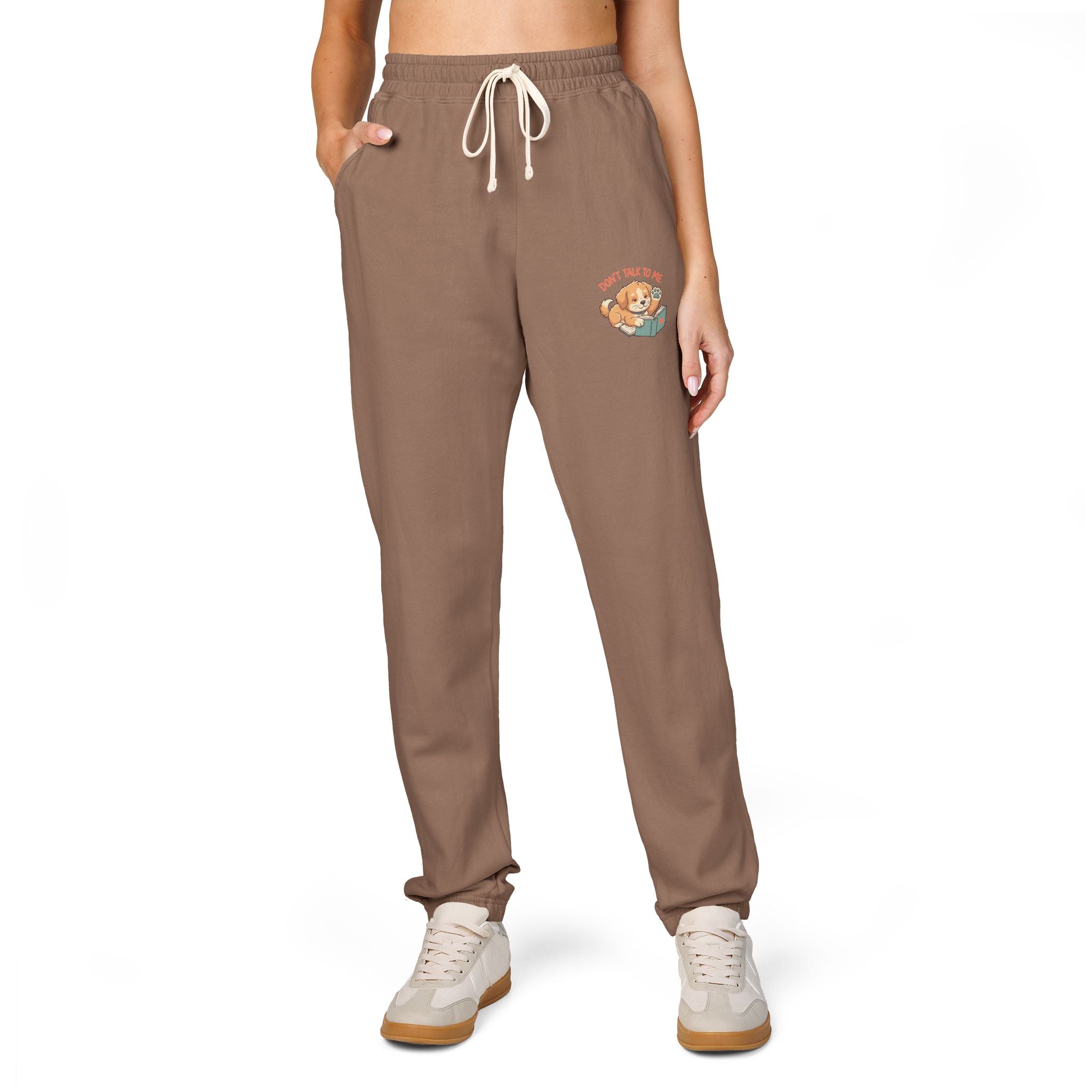"Don't Talk To Me" Sweatpants — Cozy Garment-Dyed Joggers